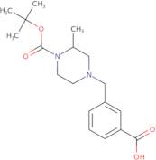 1-(3-Carboxyphenylmethyl)-3-methyl-4-Boc piperazine
