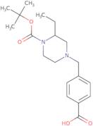 1-(4-Carboxyphenylmethyl)-3-ethyl-4-Boc piperazine