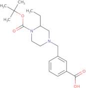 1-(3-Carboxyphenylmethyl)-3-ethyl-4-Boc piperazine