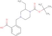 1-(2-Carboxyphenylmethyl)-3-ethyl-4-Boc piperazine