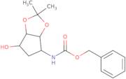 Benzyl((3aR,4S,6R,6aS)-6-hydroxy-2,2-dimethyltetrahydro-3aH-cyclopenta[D][1,3]dioxol-4-yl)carbamate