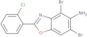 4,6-Dibromo-2-(2-chlorophenyl)-1,3-benzoxazol-5-amine