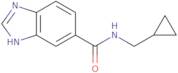 N-(Cyclopropylmethyl)-1H-1,3-benzodiazole-5-carboxamide