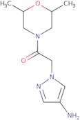 2-(4-Amino-1H-pyrazol-1-yl)-1-(2,6-dimethylmorpholin-4-yl)ethan-1-one