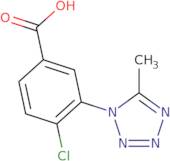 4-Chloro-3-(5-methyl-1H-1,2,3,4-tetrazol-1-yl)benzoic acid