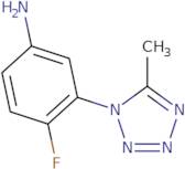 4-Fluoro-3-(5-methyl-1H-1,2,3,4-tetrazol-1-yl)aniline