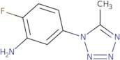 2-Fluoro-5-(5-methyl-1H-1,2,3,4-tetrazol-1-yl)aniline