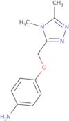 4-[(Dimethyl-4H-1,2,4-triazol-3-yl)methoxy]aniline