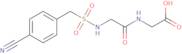 2-{2-[(4-Cyanophenyl)methanesulfonamido]acetamido}acetic acid