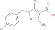 1-[(4-Chlorophenyl)methyl]-3,5-dimethyl-1H-pyrazole-4-carboxylic acid