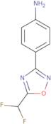 4-[5-(Difluoromethyl)-1,2,4-oxadiazol-3-yl]aniline