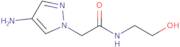 2-(4-Amino-1H-pyrazol-1-yl)-N-(2-hydroxyethyl)acetamide