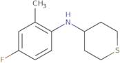 N-(4-Fluoro-2-methylphenyl)thian-4-amine