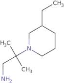 2-(3-Ethylpiperidin-1-yl)-2-methylpropan-1-amine