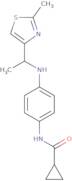 N-(4-{[1-(2-Methyl-1,3-thiazol-4-yl)ethyl]amino}phenyl)cyclopropanecarboxamide