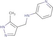 N-[(5-Methyl-1H-pyrazol-4-yl)methyl]pyridin-3-amine