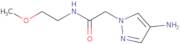 2-(4-Amino-1H-pyrazol-1-yl)-N-(2-methoxyethyl)acetamide