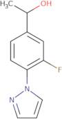 1-(3-Fluoro-4-pyrazol-1-ylphenyl)ethanol