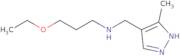 3-Ethoxy-N-[(5-methyl-1H-pyrazol-4-yl)methyl]propan-1-amine