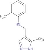 2-Methyl-N-[(3-methyl-1H-pyrazol-4-yl)methyl]aniline