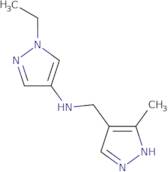 1-Ethyl-N-[(5-methyl-1H-pyrazol-4-yl)methyl]pyrazol-4-amine