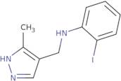 2-Iodo-N-[(3-methyl-1H-pyrazol-4-yl)methyl]aniline