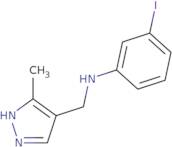 3-Iodo-N-[(3-methyl-1H-pyrazol-4-yl)methyl]aniline