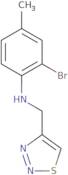 2-Bromo-4-methyl-N-(1,2,3-thiadiazol-4-ylmethyl)aniline