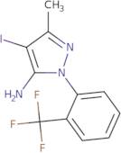 4-Iodo-3-methyl-1-[2-(trifluoromethyl)phenyl]-1H-pyrazol-5-amine