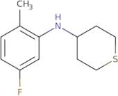 N-(5-Fluoro-2-methylphenyl)thian-4-amine