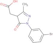 2-[1-(3-Bromophenyl)-3-methyl-5-oxo-4,5-dihydro-1H-pyrazol-4-yl]acetic acid