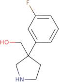 [3-(3-Fluorophenyl)pyrrolidin-3-yl]methanol