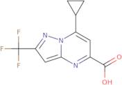 7-Cyclopropyl-2-(trifluoromethyl)pyrazolo[1,5-a]pyrimidine-5-carboxylic acid