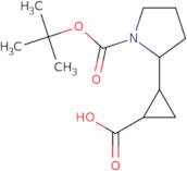 2-{1-[(tert-Butoxy)carbonyl]pyrrolidin-2-yl}cyclopropane-1-carboxylic acid