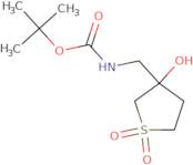 tert-Butyl N-[(3-hydroxy-1,1-dioxo-1Î»â¶-thiolan-3-yl)methyl]carbamate