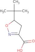 5-tert-Butyl-4,5-dihydro-1,2-oxazole-3-carboxylic acid