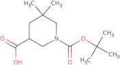 1-[(tert-Butoxy)carbonyl]-5,5-dimethylpiperidine-3-carboxylic acid