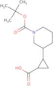 2-{1-[(tert-Butoxy)carbonyl]piperidin-3-yl}cyclopropane-1-carboxylic acid