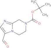 tert-Butyl 3-formyl-5H,6H,7H,8H-imidazo[1,2-a]pyrazine-7-carboxylate