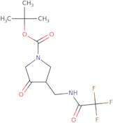 tert-Butyl 3-oxo-4-((2,2,2-trifluoroacetamido)methyl)pyrrolidine-1-carboxylate