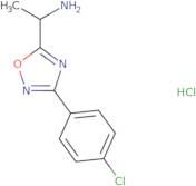 1-[3-(4-Chlorophenyl)-1,2,4-oxadiazol-5-yl]ethan-1-amine hydrochloride