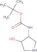 (4-Hydroxy-pyrrolidin-3-yl)-carbamic acid tert-butyl ester