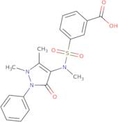 3-[(1,5-Dimethyl-3-oxo-2-phenyl-2,3-dihydro-1H-pyrazol-4-yl)(methyl)sulfamoyl]benzoic acid