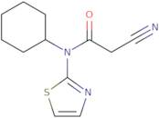 2-Cyano-N-cyclohexyl-N-(1,3-thiazol-2-yl)acetamide