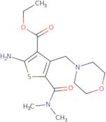 Ethyl 2-amino-5-(dimethylcarbamoyl)-4-(morpholin-4-ylmethyl)thiophene-3-carboxylate