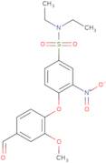 N,N-Diethyl-4-(4-formyl-2-methoxy-phenoxy)-3-nitro-benzenesulfonamide