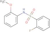 2-Fluoro-N-(2-methoxyphenyl)benzenesulfonamide