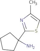 1-(4-Methyl-1,3-thiazol-2-yl)cyclopentan-1-amine