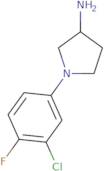 1-(3-Chloro-4-fluorophenyl)pyrrolidin-3-amine