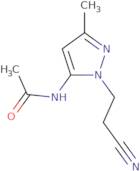 N-[1-(2-Cyanoethyl)-3-methyl-1H-pyrazol-5-yl]acetamide